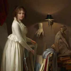 The Artist's Wife in His Studio