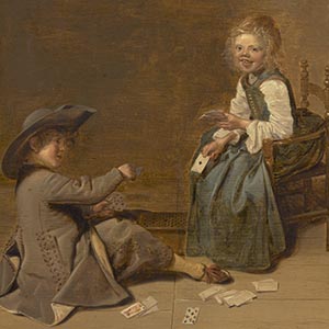 Children Playing Cards