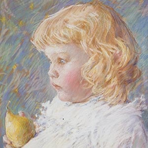 Little Girl with a Pear