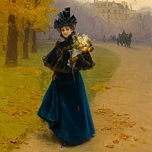 Woman in the Bois de Boulogne