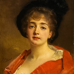 Woman in Red