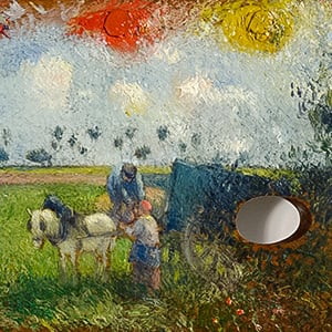 The Artist's Palette with a Landscape