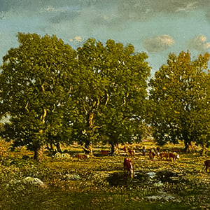 Landscape with Cows and Oaks