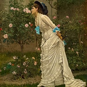 Woman and Roses