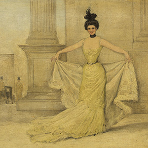Woman in Evening Dress