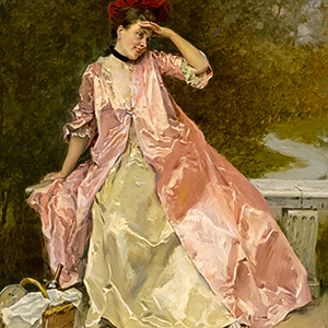 Woman with a Picnic Basket