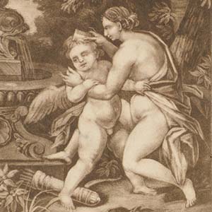 Venus Combing Amor's Hair