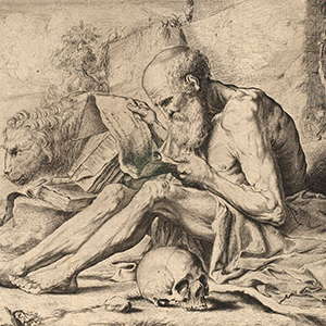 Saint Jerome in the Wilderness, Reading