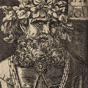 Bust of a Man with Vine Leaves on His Head