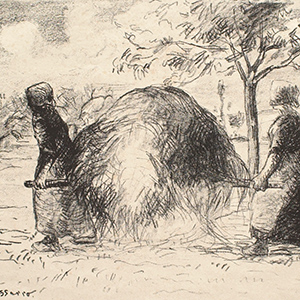 Women Carrying Hay on a Stretcher