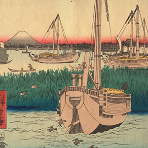 The Sea at Tsukuda in Edo