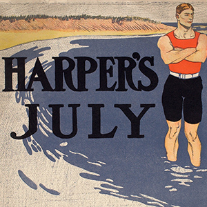 Man on a Beach, July Harper's