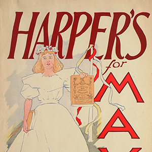 Girl in White with Maypole, May Harper's