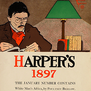 Man Reading, January 1897 Harper's