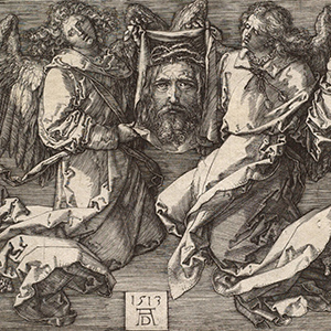 The Sudarium Held by Two Angels