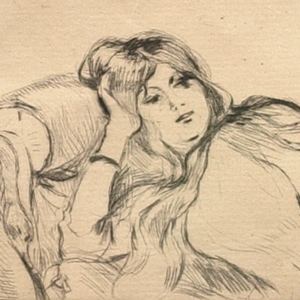 Young Woman Reclining on a Chaise Longue
