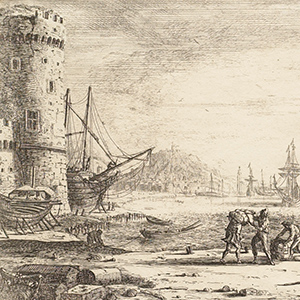 Seaport with Large Tower