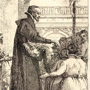 Saint Jerome Emiliani Distributing Food to Orphans