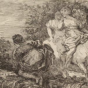 Flight of Clelia, or, Two Women on Horseback