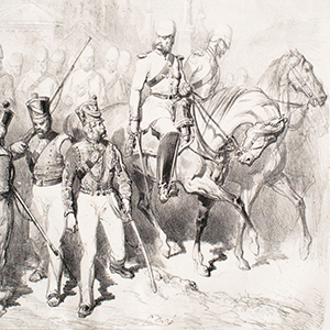 Madras Infantry and Calcutta Cavalry Leaving for Delhi