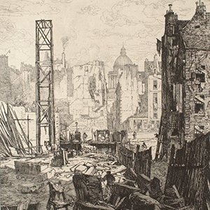Demolitions for the Builidng of Blvd. St. Germain (Old Paris) (Demolitions pour le percement du Blvd. St. Germain (vieux-Paris))