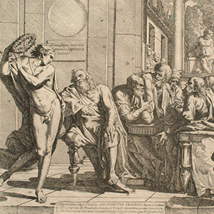 Seven Sages of Greece Discoursing around a Table