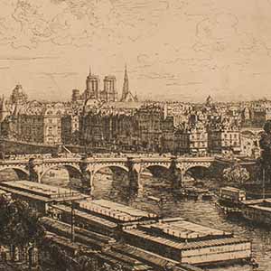 View of Paris from the Louvre