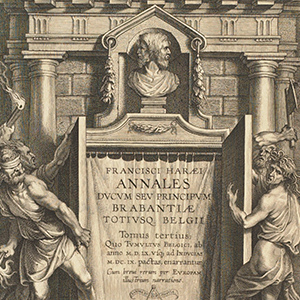 Frontispiece for F. van Haer, Annales Ducum seu Principum Brabantiae Titiusque Belgii,...