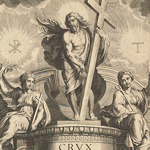 Frontispiece for Jacob Bosio, Crux Triumphans et Gloriosa, Antwerp, 1617