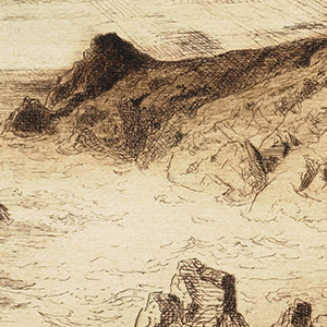 A Headland with Pinnacle Rocks in the Foreground