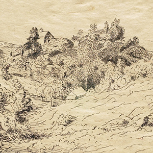 Landscape with a Farm on a Hilltop