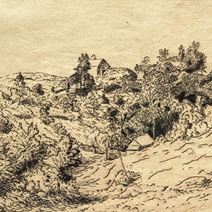 Landscape with a Farm on a Hilltop
