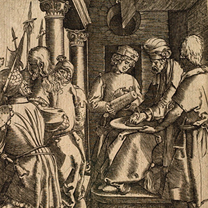 The Small Passion: Pilate Washing His Hands