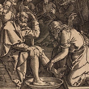 The Small Passion: Christ Washing Peter's Feet