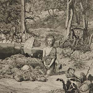 Simplicius at the Hermit's Grave (Simplicius am Grab des Einsiedlers)