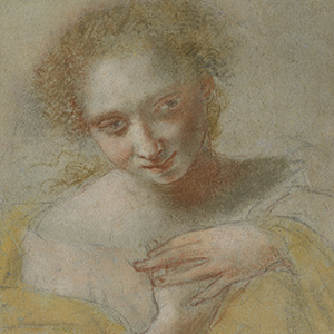 Portrait of a Young Woman in a Yellow Robe