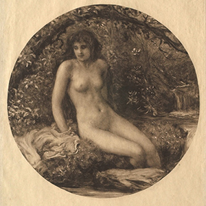 Nude by a Stream