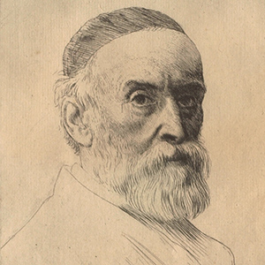 Portrait of the painter G. F. Watts (1817-1904)