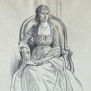 Portrait of a Young Woman Seated
