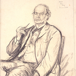 A. L. Smith Seated with Pipe in Right Hand