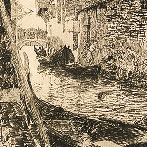 Scene along a Venetian Canal