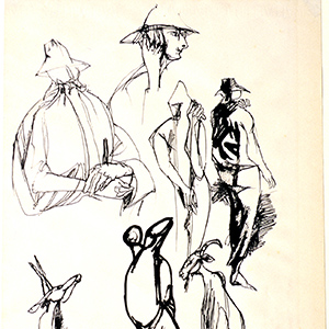 Sketches of Animals and People