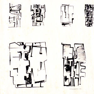 Nine Small Abstract Designs on One Sheet
