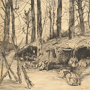 The Encampment, Parc d'Issy (Souvenir of the Siege of Paris)