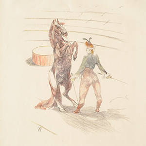 Circus: Horse Tamer with Prancing Horse