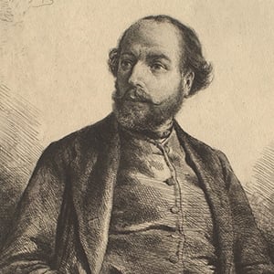 Portrait of Monsieur J. Luquet, Director of the Société des Aqua-fortistes