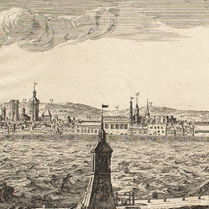View of the Harbor and City of Barcelona