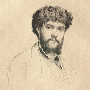Portrait of Jean Richepin de l'Académie Français