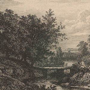 Landscape (Wooden Bridge, The Great Oval) (Paysage (pont de bois, le grand ovale))