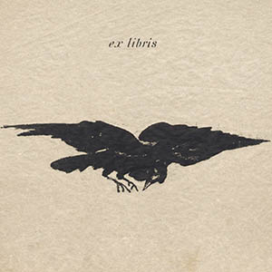 Raven in Flight (ex libris)